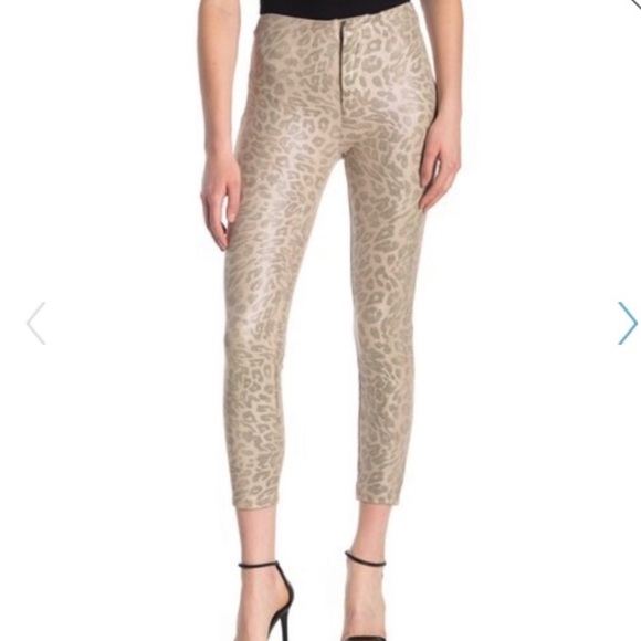 MOTHER Suede Cheetah Pants